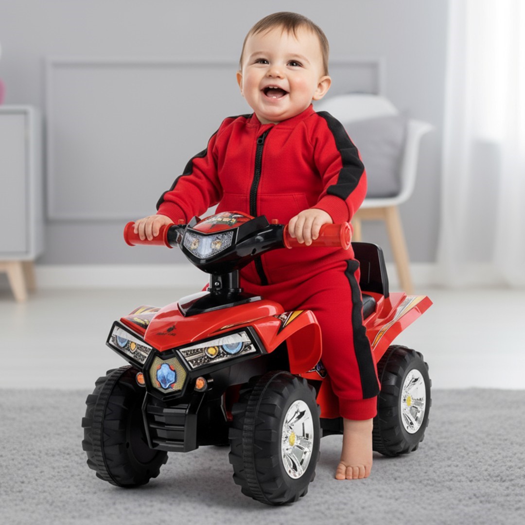 Quad red baby ride vastsündinutele